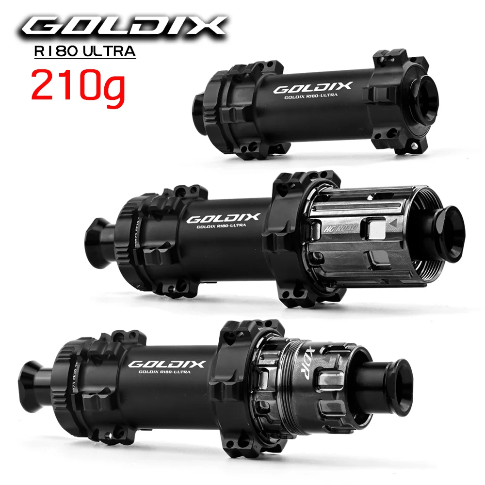 2026 New GOLDIX R180ULTRA Ultralight 210g Road Bike Hub, TPI Bearings, 24-Hole 30T Ratchet, Suitable for Shimano SRAM Freewheels
2026 New GOLDIX R180ULTRA Ultralight 210g Road Bike Hub, TPI Bearings, 24-Hole 30T Ratchet, Suitable for Shimano SRAM Freewheels