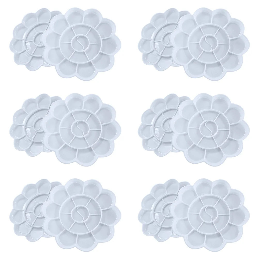 12pcs Nail Art Palette Plastic Pigment Trays For Painting Kids Artists Portable Color Mixing Tray Pigment Holders
12pcs Nail Art Palette Plastic Pigment Trays For Painting Kids Artists Portable Color Mixing Tray Pigment Holders