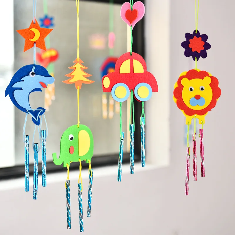 EVA Stickers Creative Wind Chimes Kindergarten DIY Material Package Children's Handmade Decoration Hanging Ornaments Toy Gift
EVA Stickers Creative Wind Chimes Kindergarten DIY Material Package Children's Handmade Decoration Hanging Ornaments Toy Gift