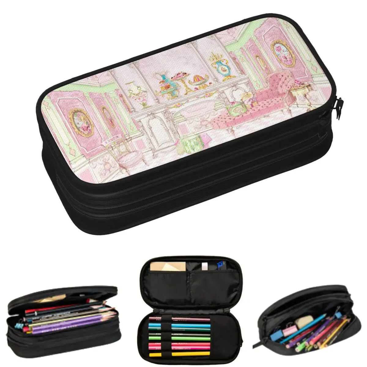 Marie Antoinette Afternoon Tea In French Paris Pencil Cases for Student School Pen Box Pencil Bag Big Capacity Pencil Pouch
Marie Antoinette Afternoon Tea In French Paris Pencil Cases for Student School Pen Box Pencil Bag Big Capacity Pencil Pouch
