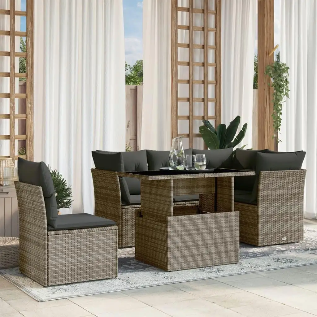Garden Sofa Set Grey Outdoor Furniture Cushioned Seating Stylish Patio Lounge Couch Weather Resistant Modern Design
Garden Sofa Set Grey Outdoor Furniture Cushioned Seating Stylish Patio Lounge Couch Weather Resistant Modern Design
