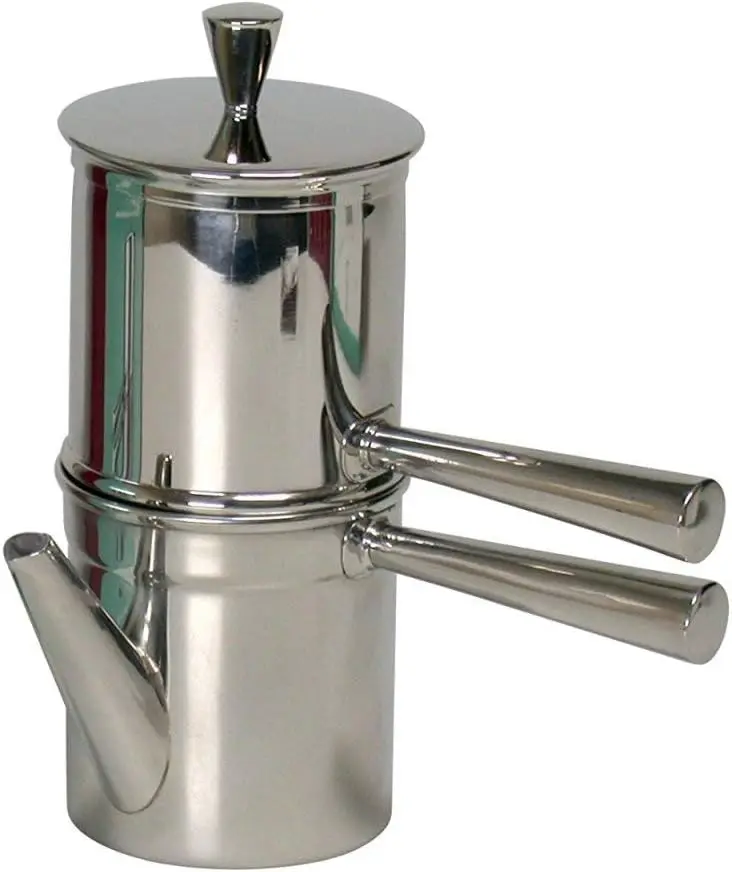 Stainless Steel Neapolitan Coffee Maker with Spout, 6 Cup
Stainless Steel Neapolitan Coffee Maker with Spout, 6 Cup