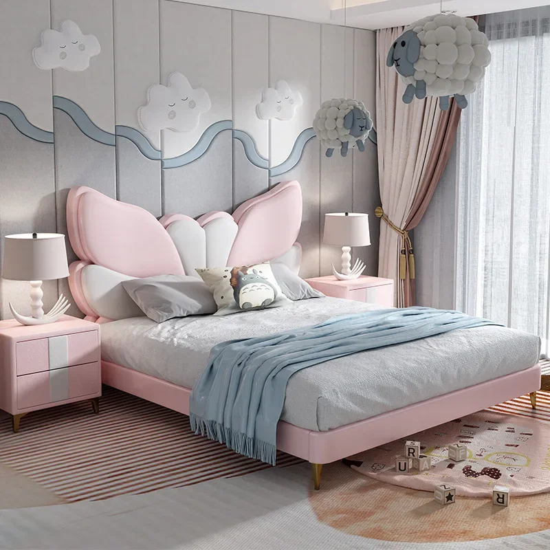 Butterfly Princess Bed Dream Girl Cartoon Single Leather Bed Modern Internet celebrity Pink Flower Fairy Girl Children's Bed
Butterfly Princess Bed Dream Girl Cartoon Single Leather Bed Modern Internet celebrity Pink Flower Fairy Girl Children's Bed