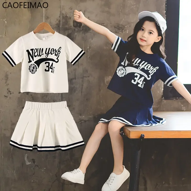 Summer Girls Clothes Suit 2025 Short-Sleeved+A-Line Skirt 2Pcs Set College Style Jk Uniform Children Clothing Baby Tracksuits
Summer Girls Clothes Suit 2025 Short-Sleeved+A-Line Skirt 2Pcs Set College Style Jk Uniform Children Clothing Baby Tracksuits