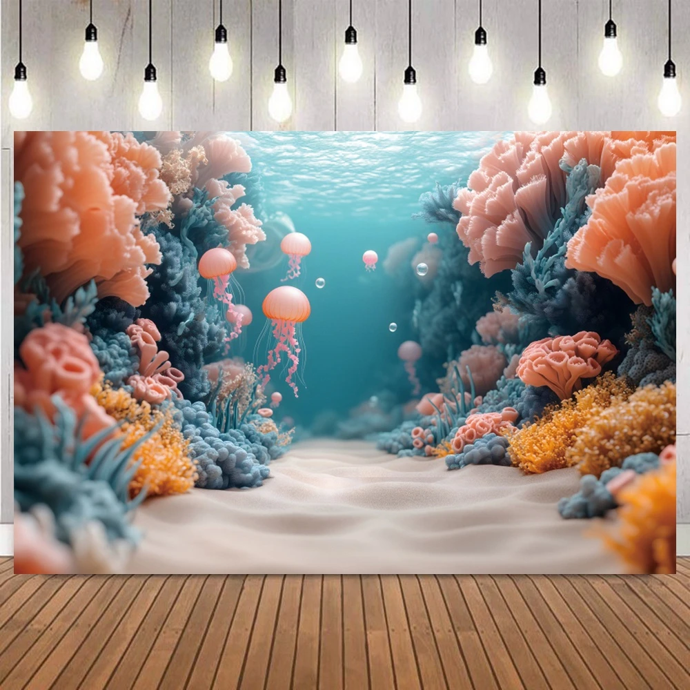 Dreamy Ocean Wonderland Backdrop Coral Reef Colorful Marine Life Pearls Home Decor Baby Shower Birthday Party Photo Background
Dreamy Ocean Wonderland Backdrop Coral Reef Colorful Marine Life Pearls Home Decor Baby Shower Birthday Party Photo Background