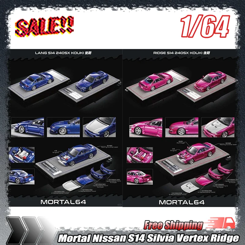 New Mortal 1:64 Nissan S14 Silvia Vertex Ridge Alloy Car Models Simulated One-Piece Custom Toys Gifts Miniature Vehicle Toy Gift
New Mortal 1:64 Nissan S14 Silvia Vertex Ridge Alloy Car Models Simulated One-Piece Custom Toys Gifts Miniature Vehicle Toy Gift
