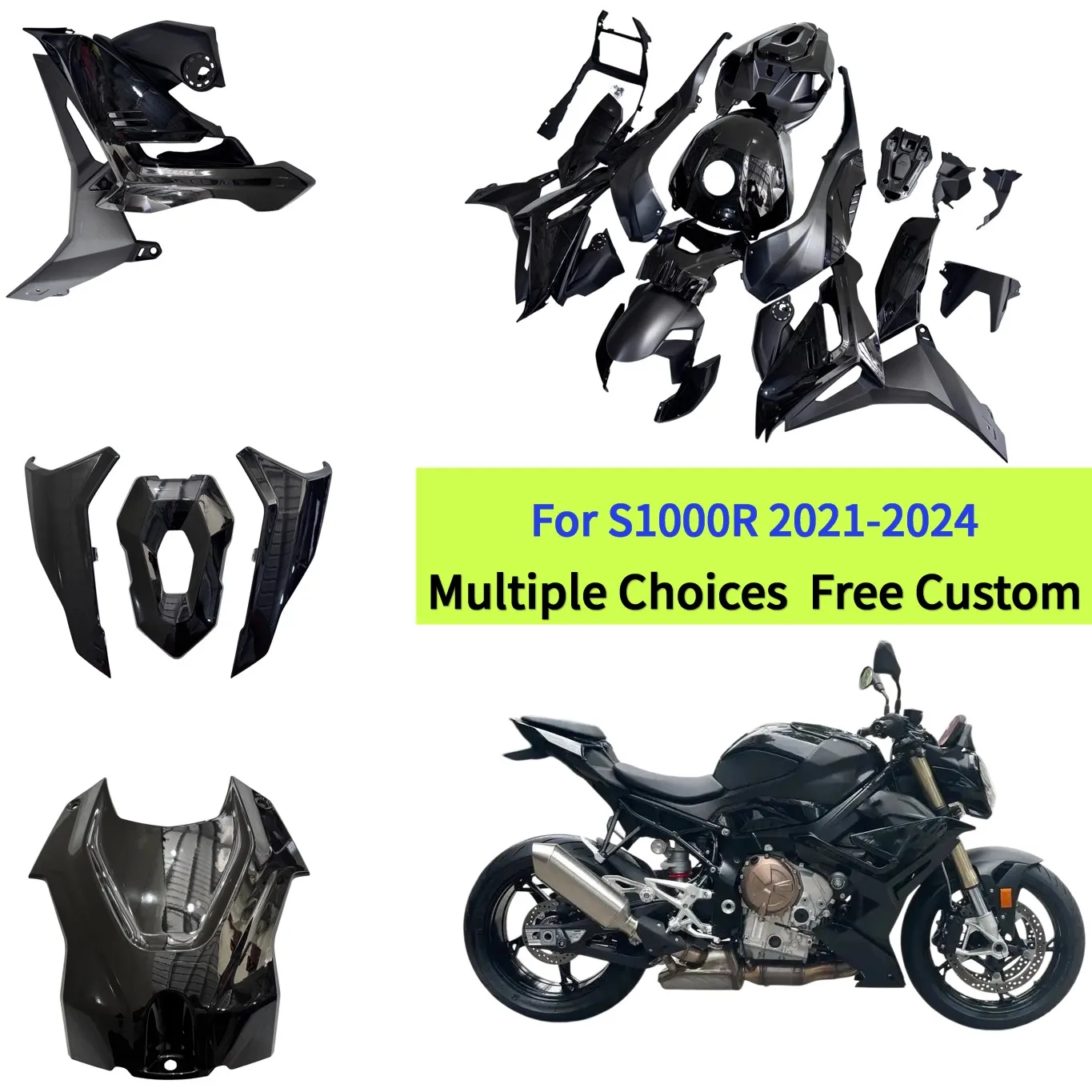 ABS Plastic Fairings For BMW S1000R 2021 2022 2023 2024 S 1000 R Motorcycle Injection Bodywork Set
ABS Plastic Fairings For BMW S1000R 2021 2022 2023 2024 S 1000 R Motorcycle Injection Bodywork Set