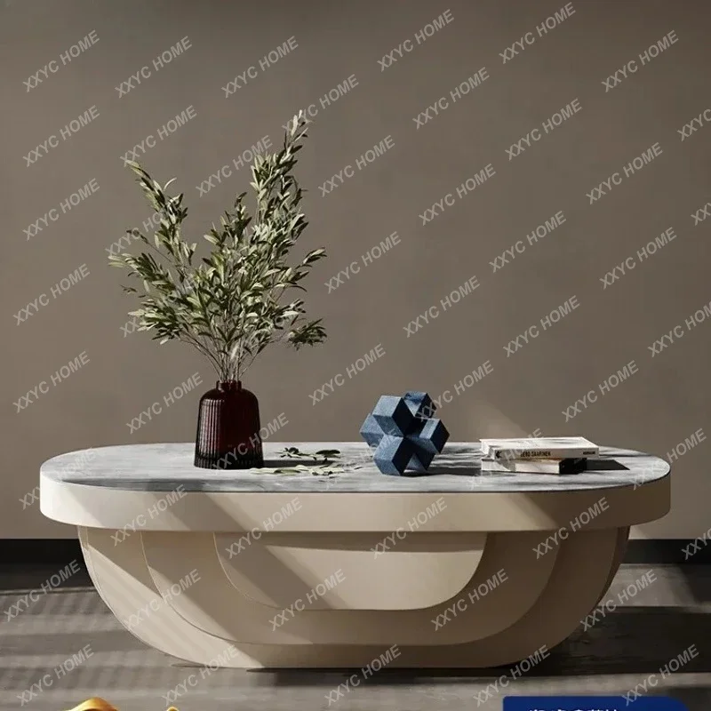 FFLSpecial-shaped creative high-end light luxury coffee table rock slab panel oval minimalist
FFLSpecial-shaped creative high-end light luxury coffee table rock slab panel oval minimalist