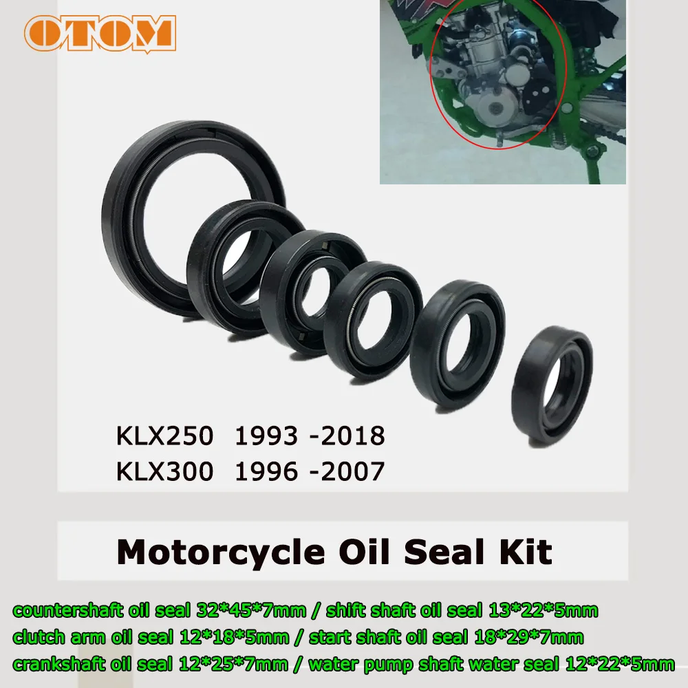 Motorcycle Engine Seal Kit For KAWASAKI KLX250 1993-2018 KLX300 1996-2007 Shift Shaft Countershaft Clutch Starter Shift Seals
Motorcycle Engine Seal Kit For KAWASAKI KLX250 1993-2018 KLX300 1996-2007 Shift Shaft Countershaft Clutch Starter Shift Seals