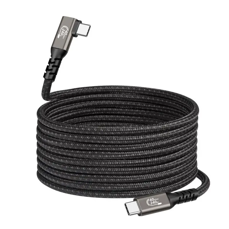 USB 4 Cable 40Gbps USB C To USB C Gen3 Cable 240W Fast Charging 8K 4K Video Graphene Compatible with Thunderbolt 3/4 Laptop
USB 4 Cable 40Gbps USB C To USB C Gen3 Cable 240W Fast Charging 8K 4K Video Graphene Compatible with Thunderbolt 3/4 Laptop