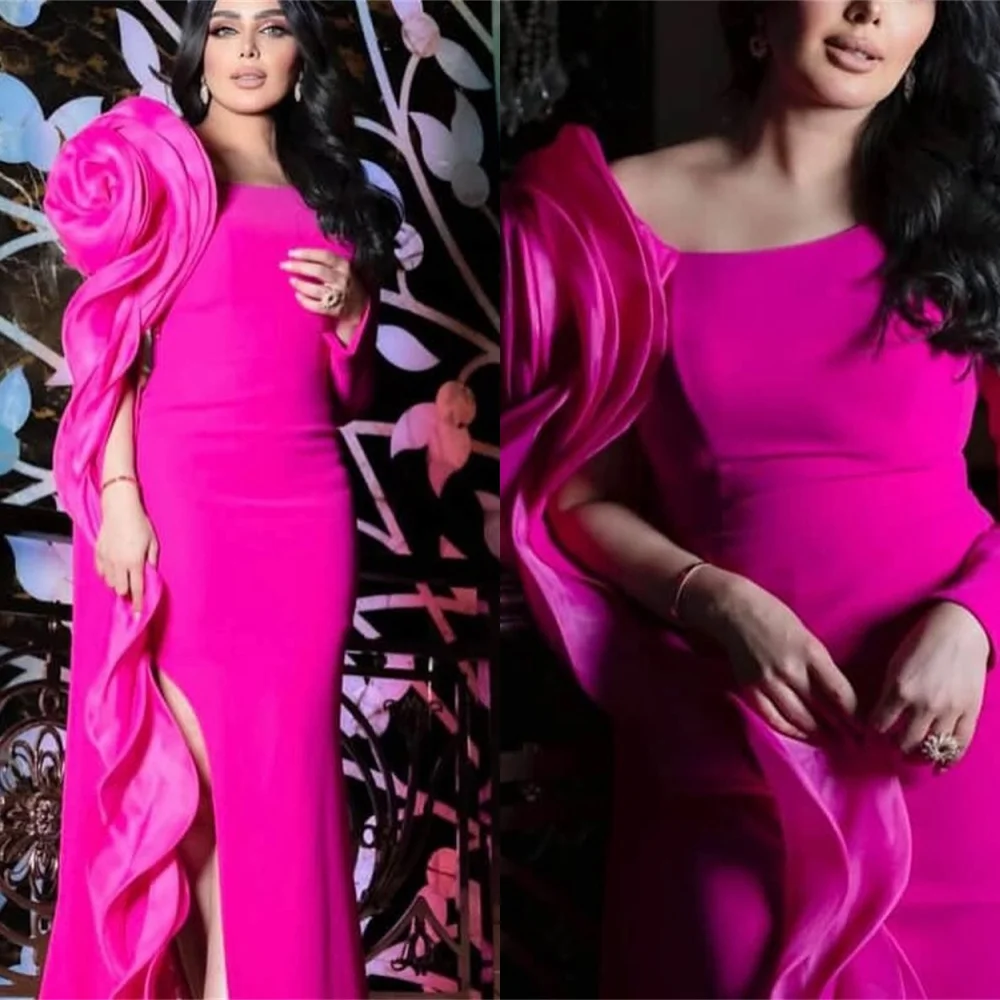 Customized Exquisite pink Jersey Evening Dress High Quality boat Neck One Shoulder Party Dress Classic Special Occasion Gowns
Customized Exquisite pink Jersey Evening Dress High Quality boat Neck One Shoulder Party Dress Classic Special Occasion Gowns