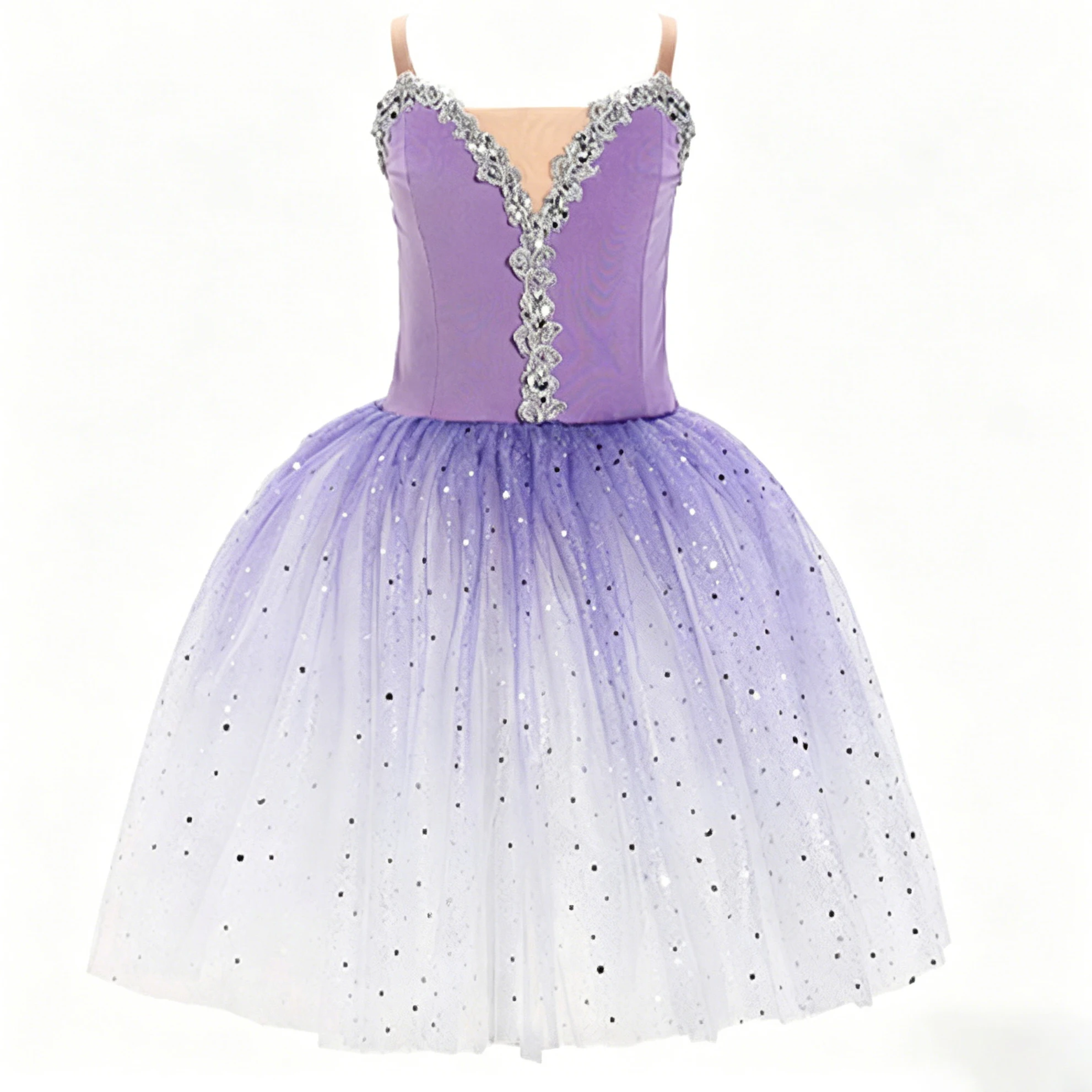 Professional Elegant Gauzy Long Ballet Dress Slip Sequins Splice Ballerina Party Dress Children Girl Ballet Dance Costumes
Professional Elegant Gauzy Long Ballet Dress Slip Sequins Splice Ballerina Party Dress Children Girl Ballet Dance Costumes