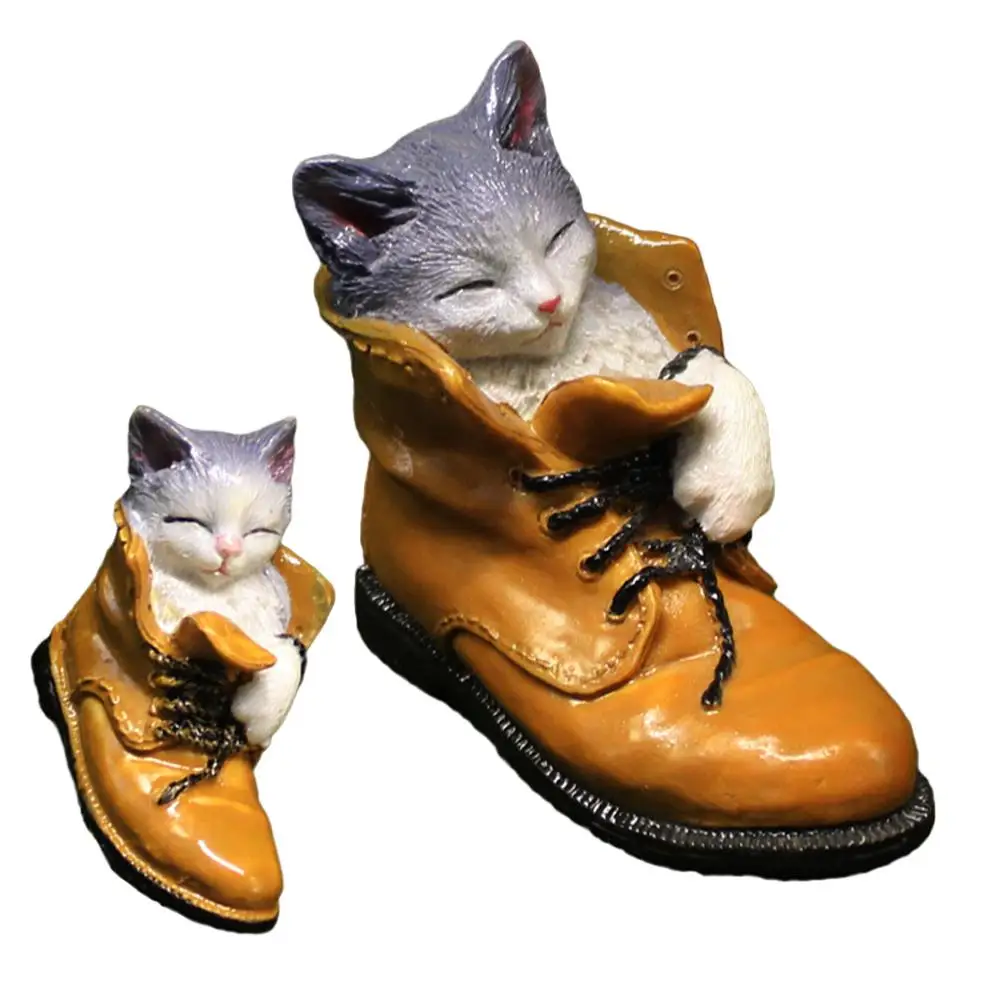 2 Pcs Cat Statues Small Garden Adorable Cat Figurine Decor Adorable Kitten Figurine Realistic Lawn Ornament Outdoor
2 Pcs Cat Statues Small Garden Adorable Cat Figurine Decor Adorable Kitten Figurine Realistic Lawn Ornament Outdoor