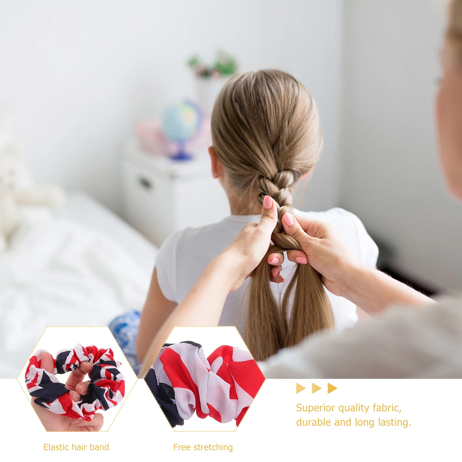 3pcs Girl Elastic Bands Festival Ropes Hair Bands Usa Uk Flag Hair Accessories -Nylon Pattern Headbands Stretchable
3pcs Girl Elastic Bands Festival Ropes Hair Bands Usa Uk Flag Hair Accessories -Nylon Pattern Headbands Stretchable
