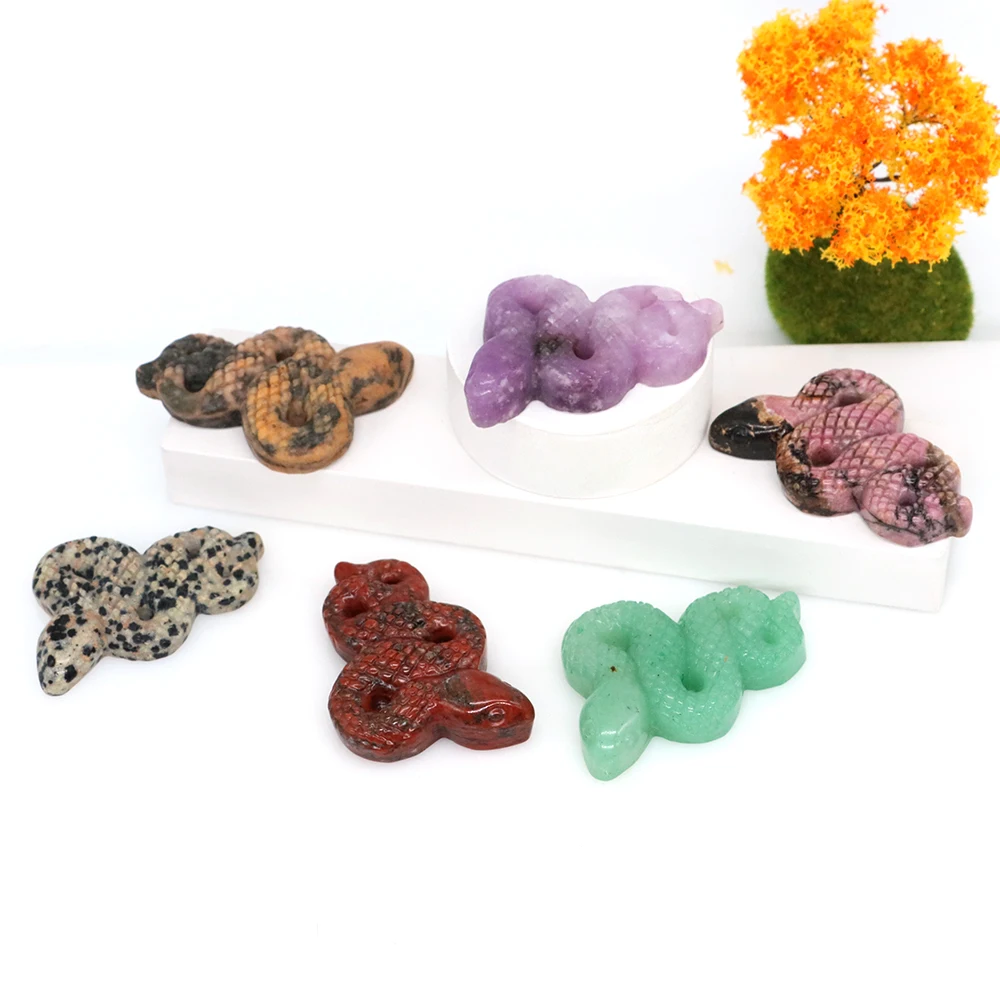2" Snake Statue Healing Crystal Carved Luck Animal Figurine Rose Quartz Gold Obsidian Lepidolite Gemstone Crafts Home Decor Gift
2" Snake Statue Healing Crystal Carved Luck Animal Figurine Rose Quartz Gold Obsidian Lepidolite Gemstone Crafts Home Decor Gift