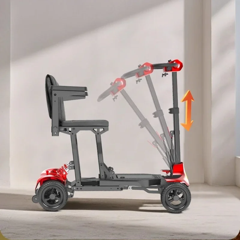 Elderly scooter folding lightweight high-end intelligent electric wheelchair small four-wheeler
Elderly scooter folding lightweight high-end intelligent electric wheelchair small four-wheeler