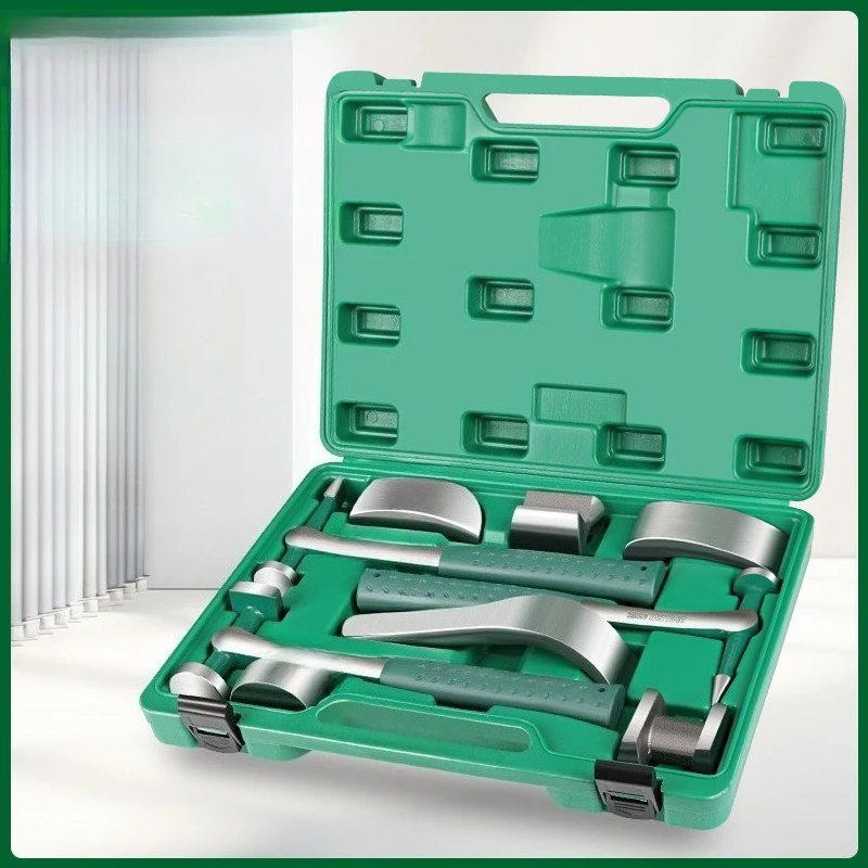 Auto repair tool set Sheet metal pad iron Depression shaping hammer Flat head pointed square head Professional auto repair
Auto repair tool set Sheet metal pad iron Depression shaping hammer Flat head pointed square head Professional auto repair