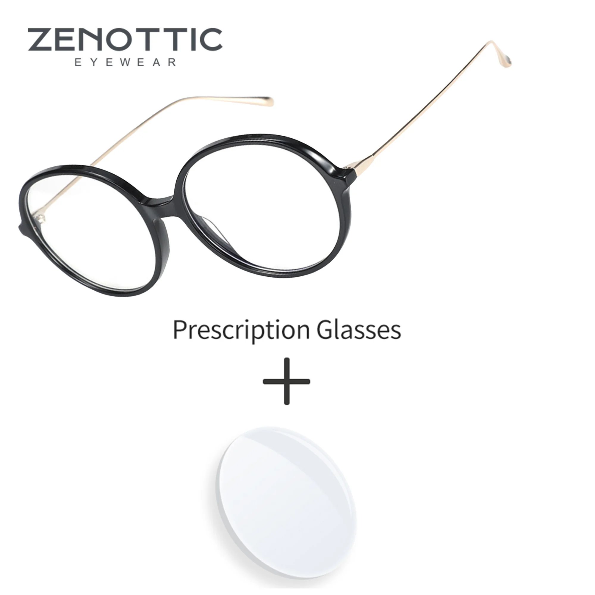 ZENOTTIC Handmade Acetate Round Prescription Optical Eyeglasses Photochromic Progressive Glasses For Women
ZENOTTIC Handmade Acetate Round Prescription Optical Eyeglasses Photochromic Progressive Glasses For Women