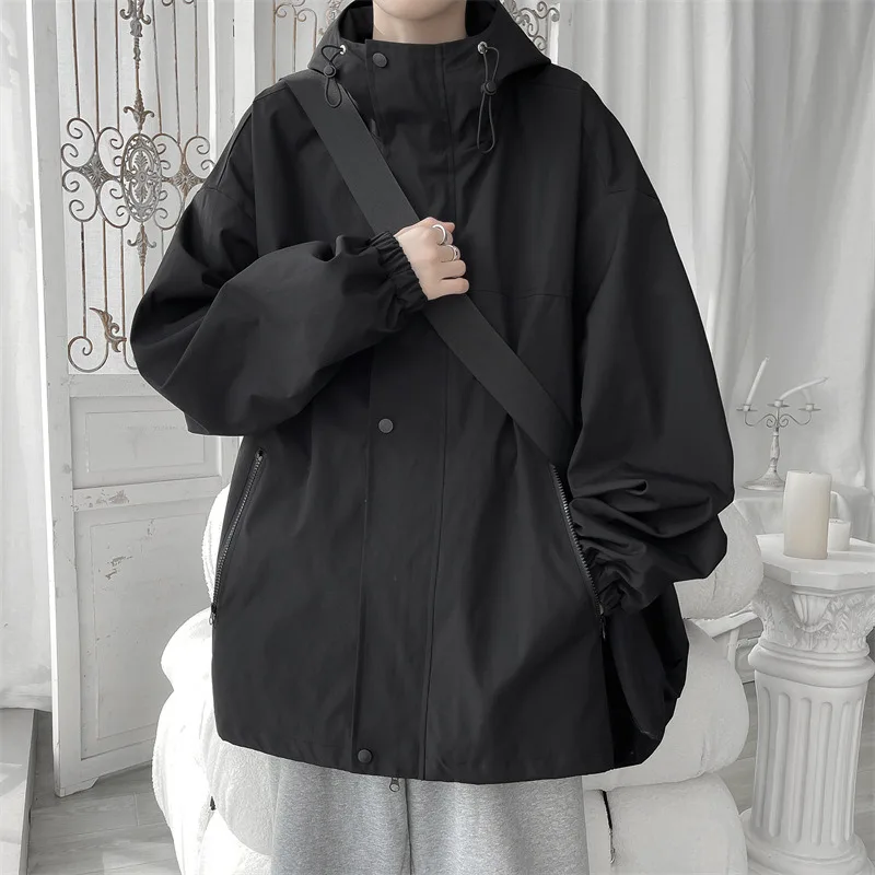 Men Hooded Jacket Men Bomber Jacket Mens Windbreakers Zipper Coats Spring Autumn Loose Cargo Jacket Men Casual Sportswear
Men Hooded Jacket Men Bomber Jacket Mens Windbreakers Zipper Coats Spring Autumn Loose Cargo Jacket Men Casual Sportswear