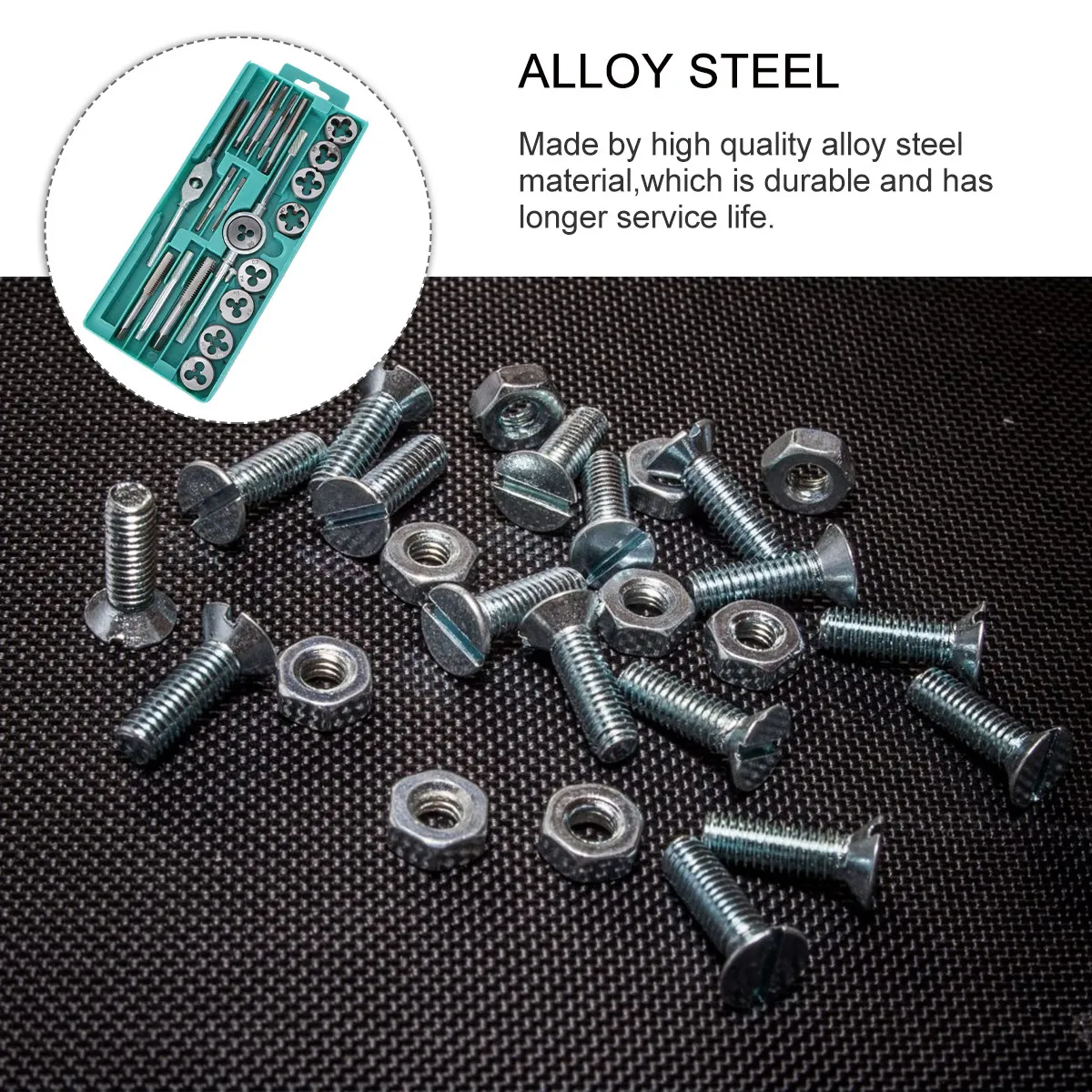 Набор из 20 метрических резьбонарезных плашек M3-M10 из легированной стали с ключом для ручной и электрической нарезки резьбы
Набор из 20 метрических резьбонарезных плашек M3-M10 из легированной стали с ключом для ручной и электрической нарезки резьбы