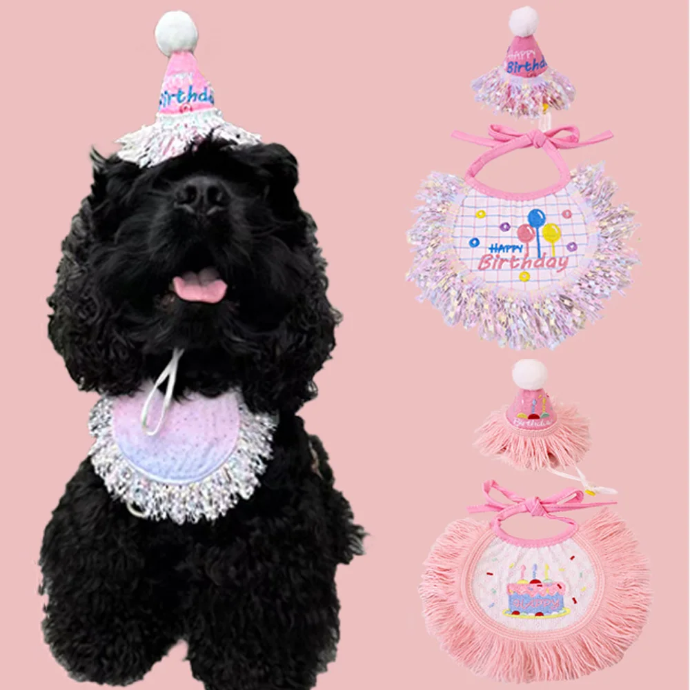 Cute Costume Supplies Puppy Cat Bib Adjustable Drool Scarf Pets Accessories Birthday Party Hat Large Cat Dog Bandana Set 
Cute Costume Supplies Puppy Cat Bib Adjustable Drool Scarf Pets Accessories Birthday Party Hat Large Cat Dog Bandana Set