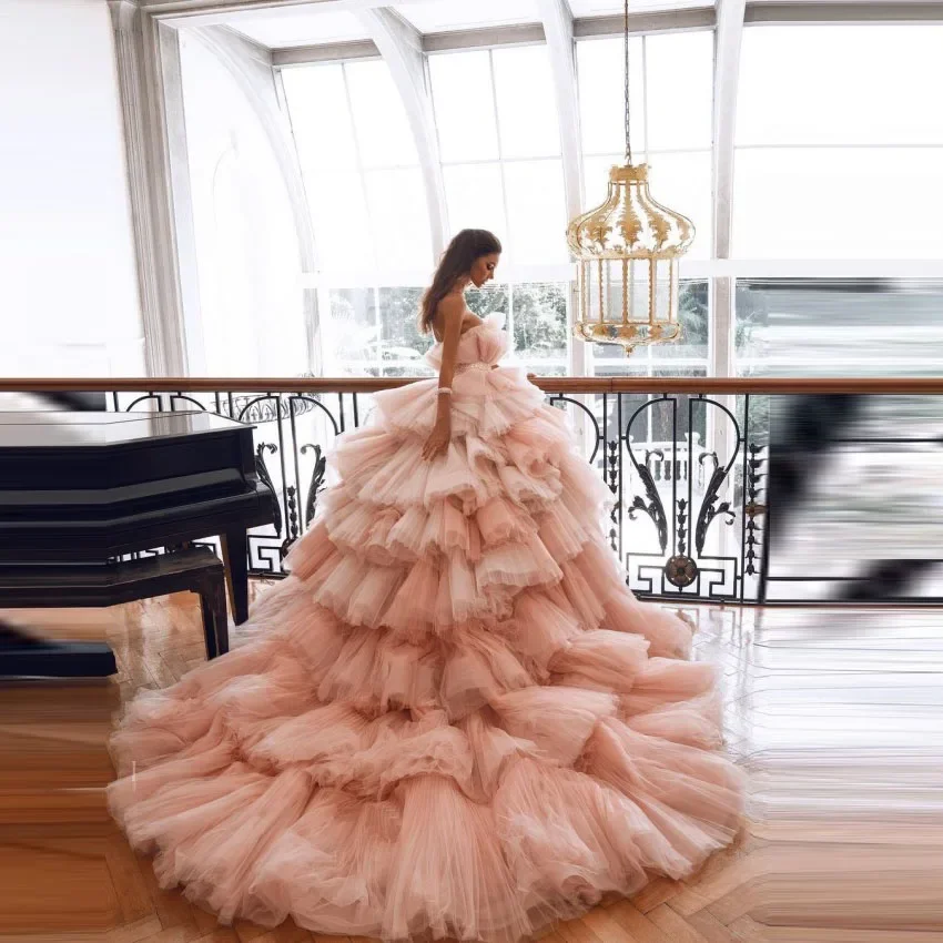 Extra Puffy Beads Boho Bridal Gowns Off Shoulder Photoshoot Women Party Dress Long Vestidos De Festa Blush Pink Formal Dresses
Extra Puffy Beads Boho Bridal Gowns Off Shoulder Photoshoot Women Party Dress Long Vestidos De Festa Blush Pink Formal Dresses
