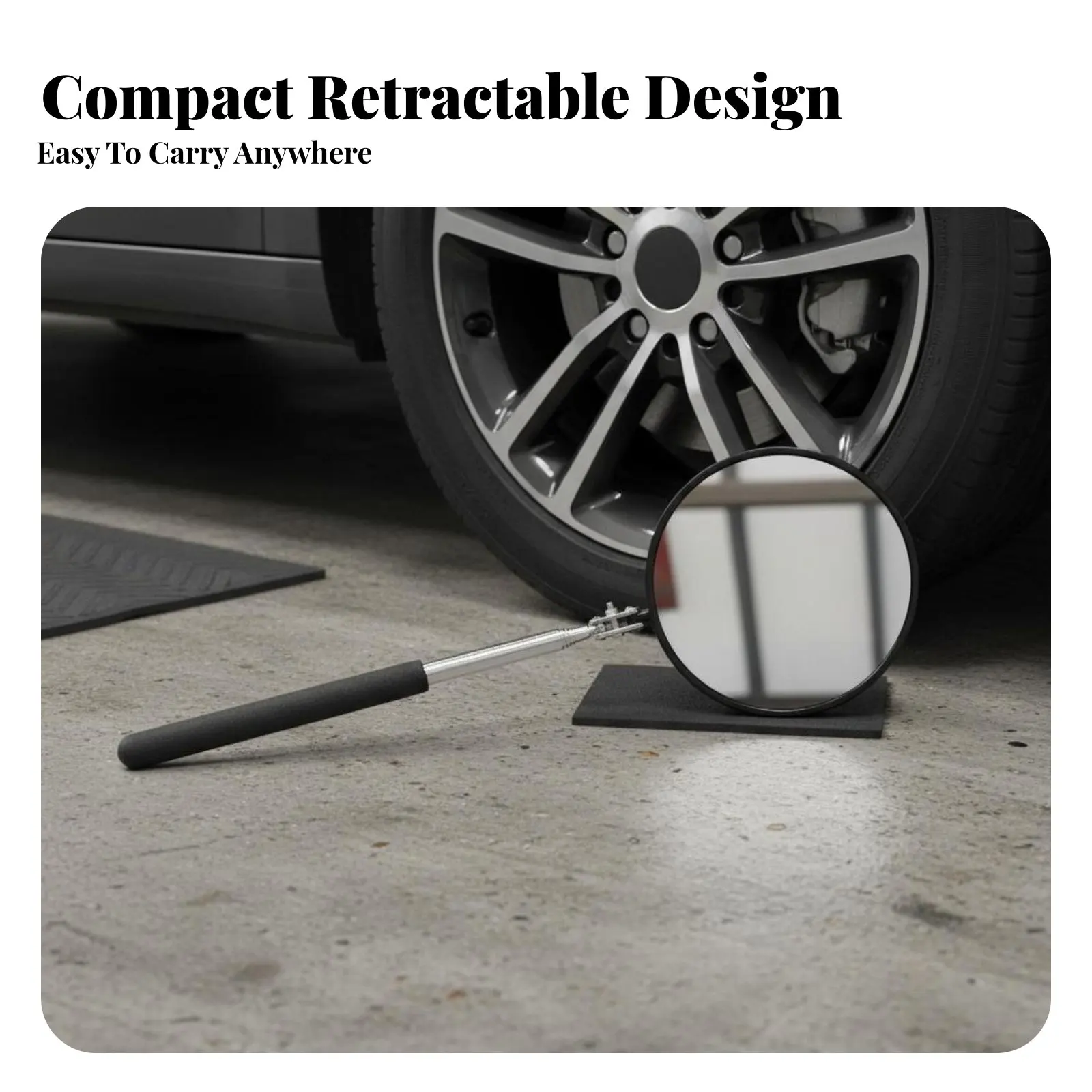 Telescopic Inspection Mirror Adjustable Reach Rotate Head Inspection Mirror Portable Non-Slip Grip Handle for Mechanics
Telescopic Inspection Mirror Adjustable Reach Rotate Head Inspection Mirror Portable Non-Slip Grip Handle for Mechanics