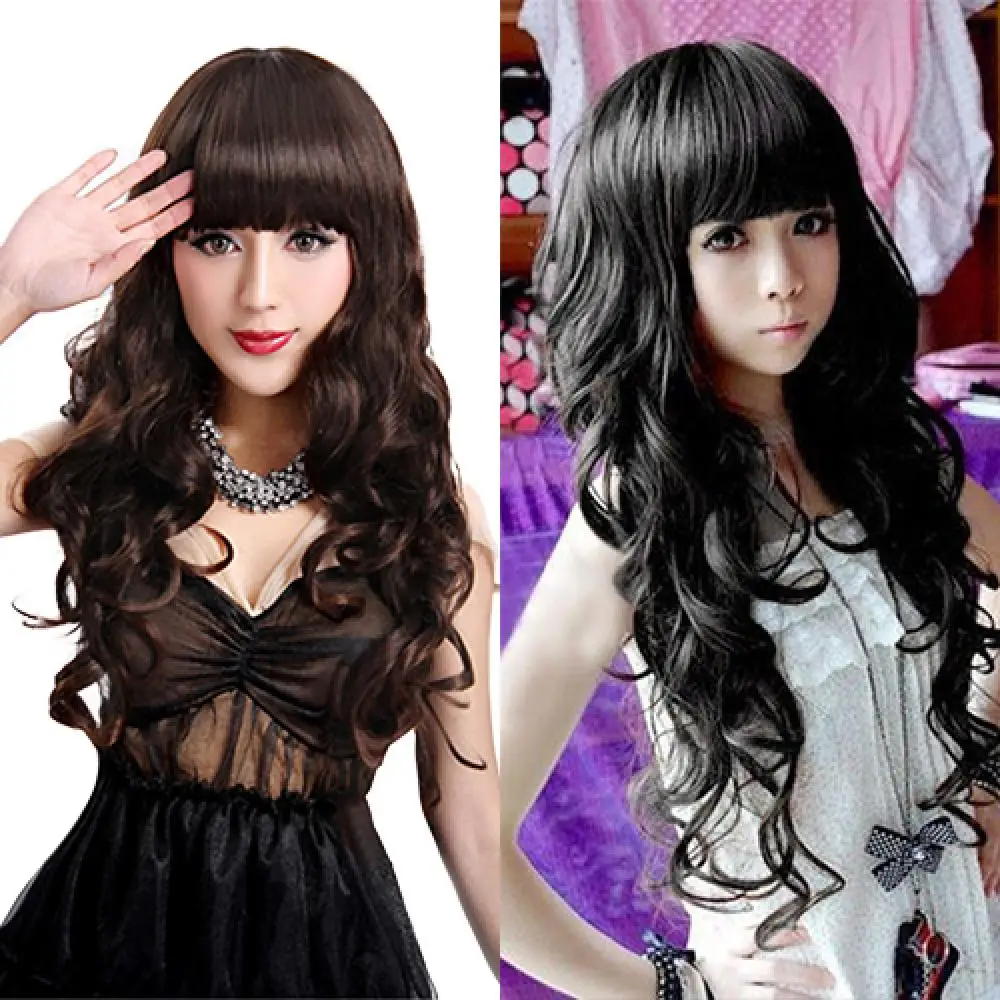 70cm Woman Girl Long Curly Wavy Cosplay Full Party Wigs Hair With Wig Cap Synthetic Hair Cosplay Full Wig Fashion Party Supplies
70cm Woman Girl Long Curly Wavy Cosplay Full Party Wigs Hair With Wig Cap Synthetic Hair Cosplay Full Wig Fashion Party Supplies