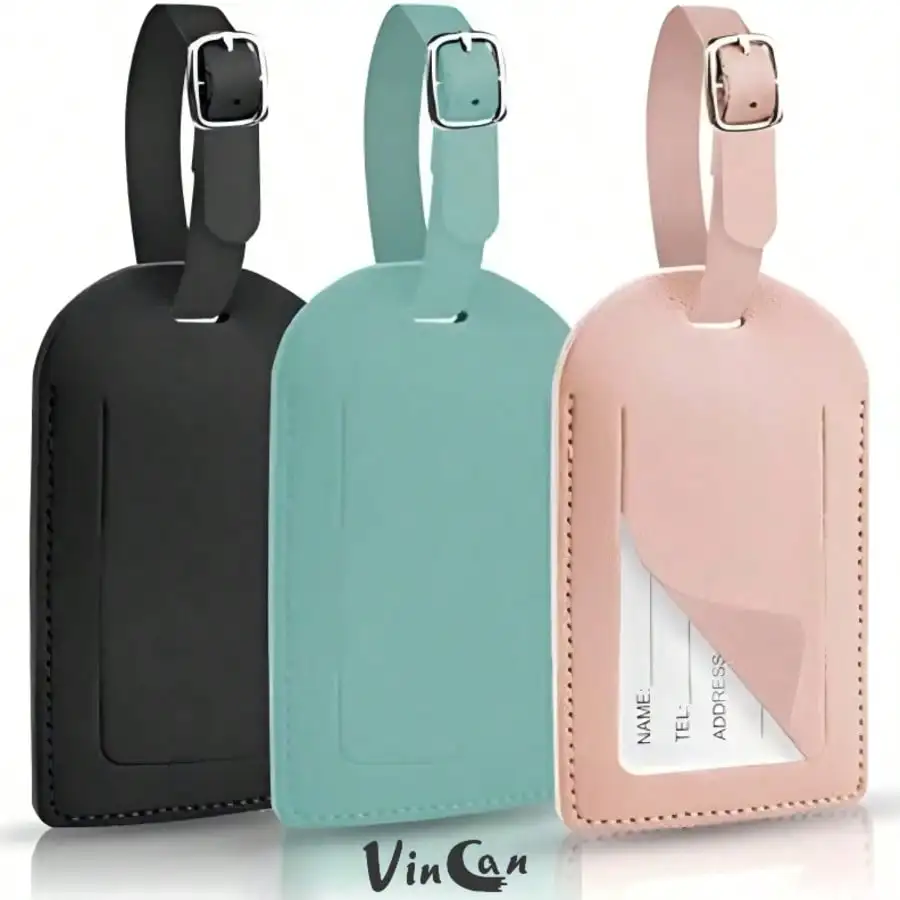 VINCAN 3pcs/Set Adjustable PU Leather Luggage Tags, Writeable, Suitable For Backpacks, Suitcases, Mother's Day Gift, Travel Essential, Large Capacity, Cruise Essential
VINCAN 3pcs/Set Adjustable PU Leather Luggage Tags, Writeable, Suitable For Backpacks, Suitcases, Mother's Day Gift, Travel Essential, Large Capacity, Cruise Essential