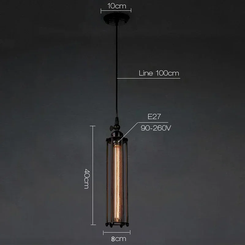 HY Vintage Country Retro Pendant Lights Steam Punk Industrial Style Single Head With Edison Light Bulb Corridor Restaurant Lamps
HY Vintage Country Retro Pendant Lights Steam Punk Industrial Style Single Head With Edison Light Bulb Corridor Restaurant Lamps