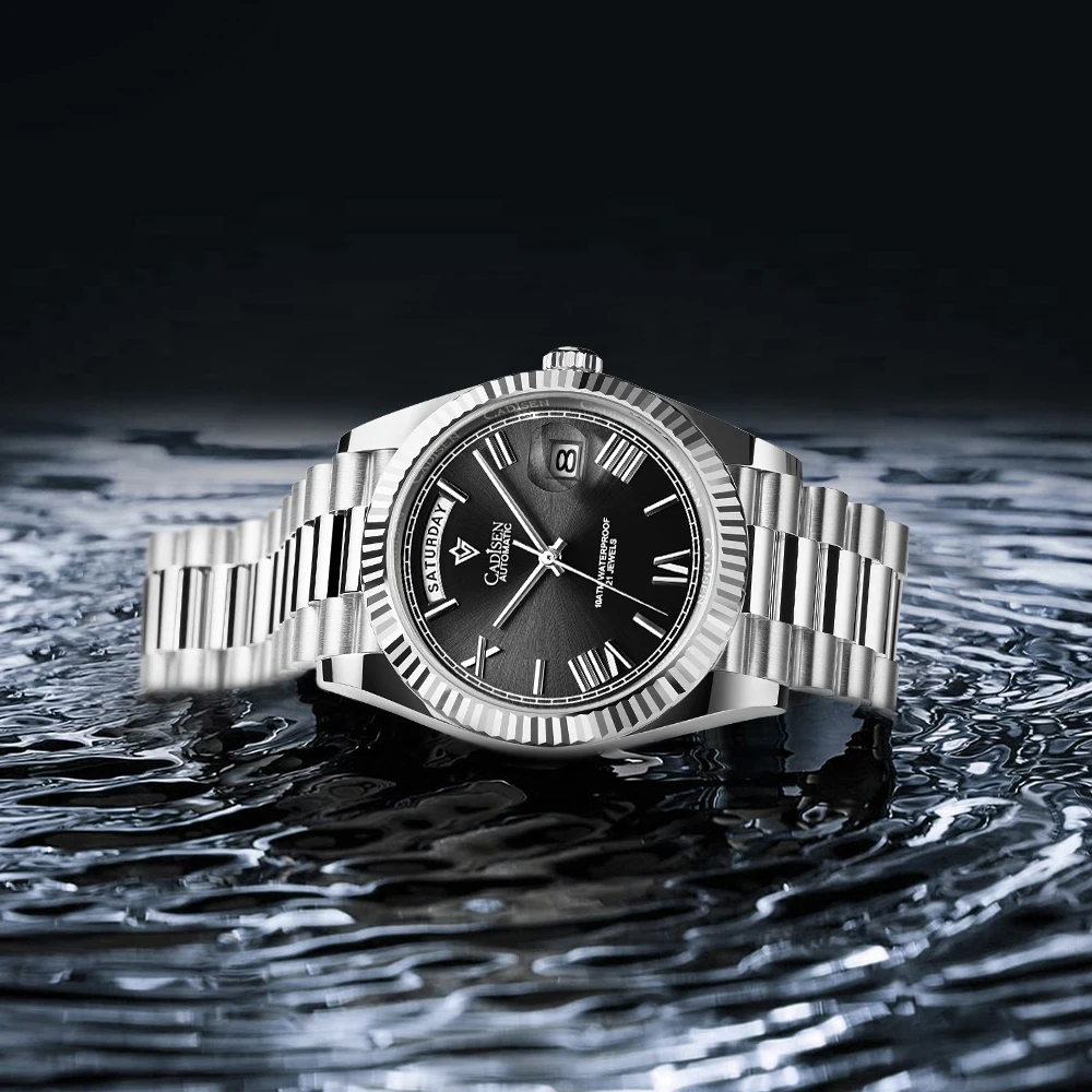 Cadisen 2026 Men's Mechanical Wristwatch 8215 Stainless Steel Sapphire Waterproof Calendar Top Luxury Movement
Cadisen 2026 Men's Mechanical Wristwatch 8215 Stainless Steel Sapphire Waterproof Calendar Top Luxury Movement