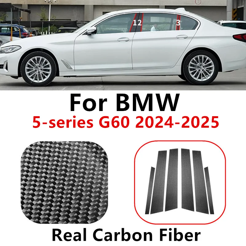 Car Stickers Real Carbon Fiber Self-adhesive B Pillar Decorative Cover Trims for BMW 5-series G60 2024-2025 Auto Accessories
Car Stickers Real Carbon Fiber Self-adhesive B Pillar Decorative Cover Trims for BMW 5-series G60 2024-2025 Auto Accessories