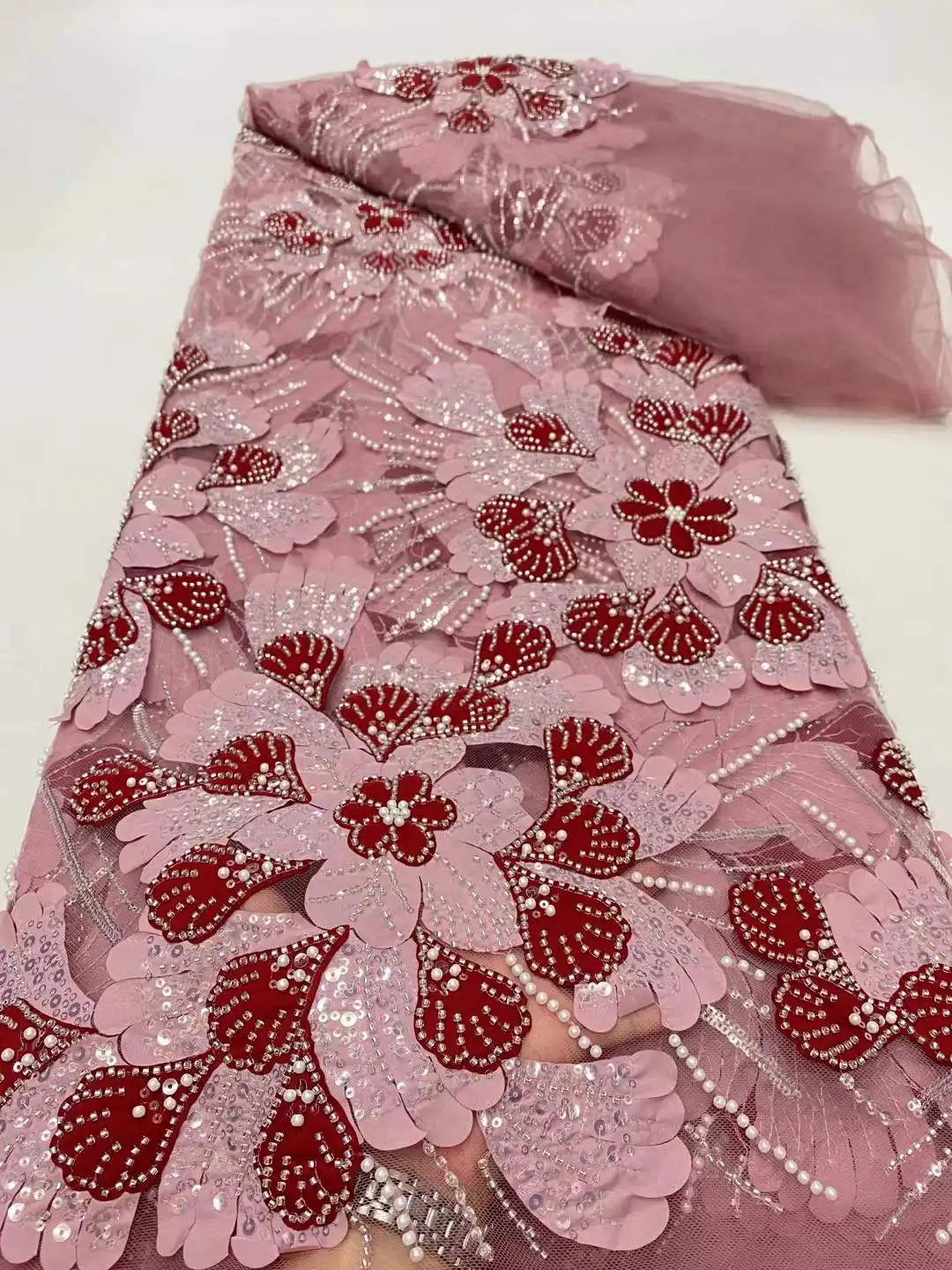 2025 High Quality Elegant French Tulle lace Fabric Beaded Embroidery Lace Luxury African Nigerian Sequins Lace For Party Dresses
2025 High Quality Elegant French Tulle lace Fabric Beaded Embroidery Lace Luxury African Nigerian Sequins Lace For Party Dresses
