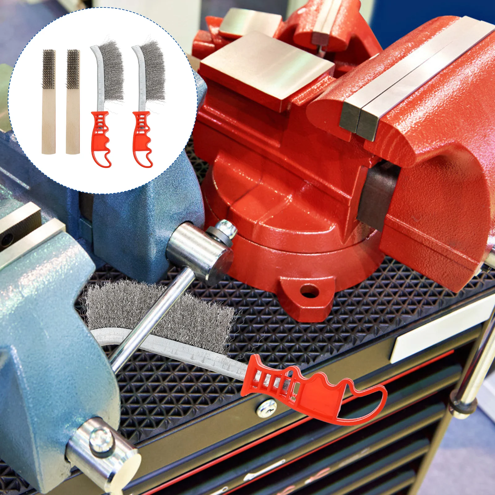 4pcs Stainless Cleaning Brush Stainless Steel Brush Sturdy Wire for Patio Copper Rust Removal Metal Cleaner Tools 
4pcs Stainless Cleaning Brush Stainless Steel Brush Sturdy Wire for Patio Copper Rust Removal Metal Cleaner Tools