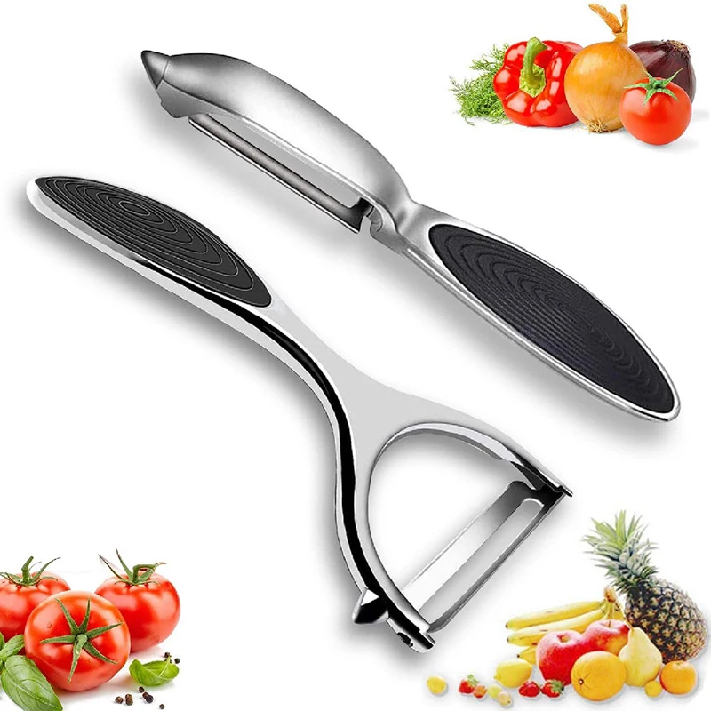 Zinc Alloy Fruit Vegetable Peeler for Kitchen Y-Shaped Rotatable Apple Peeler 2In1 Potatoes Peeler Fruit Vegetable Tool Set
Zinc Alloy Fruit Vegetable Peeler for Kitchen Y-Shaped Rotatable Apple Peeler 2In1 Potatoes Peeler Fruit Vegetable Tool Set