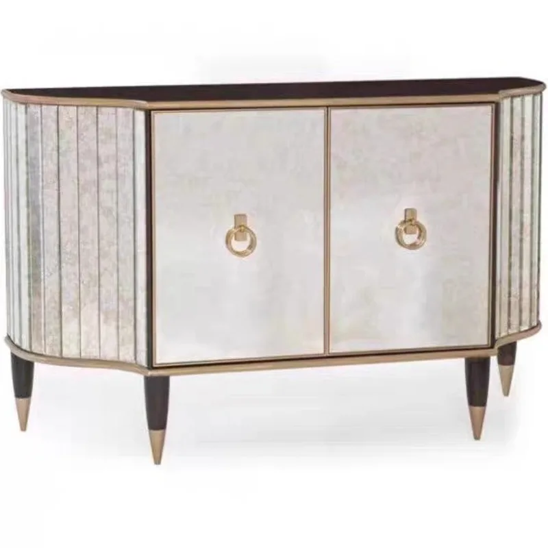 luxury entrance cabinet decorative cabinet gold-painted antique pattern mirror glass wall cabinet, dining side cabinet
luxury entrance cabinet decorative cabinet gold-painted antique pattern mirror glass wall cabinet, dining side cabinet