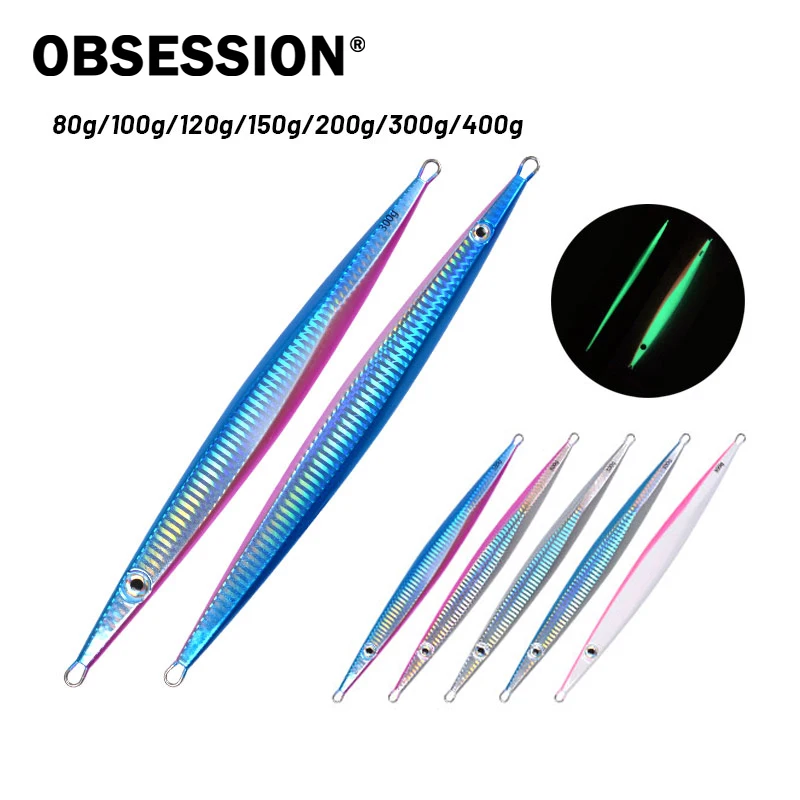OBSESSION J19 металлическая приманка для морской рыбалки, 80 г-400 г, быстро тонущие приманки для морской рыбалки, светящаяся жесткая металлическая приманка для морской рыбалки
OBSESSION J19 металлическая приманка для морской рыбалки, 80 г-400 г, быстро тонущие приманки для морской рыбалки, светящаяся жесткая металлическая приманка для морской рыбалки