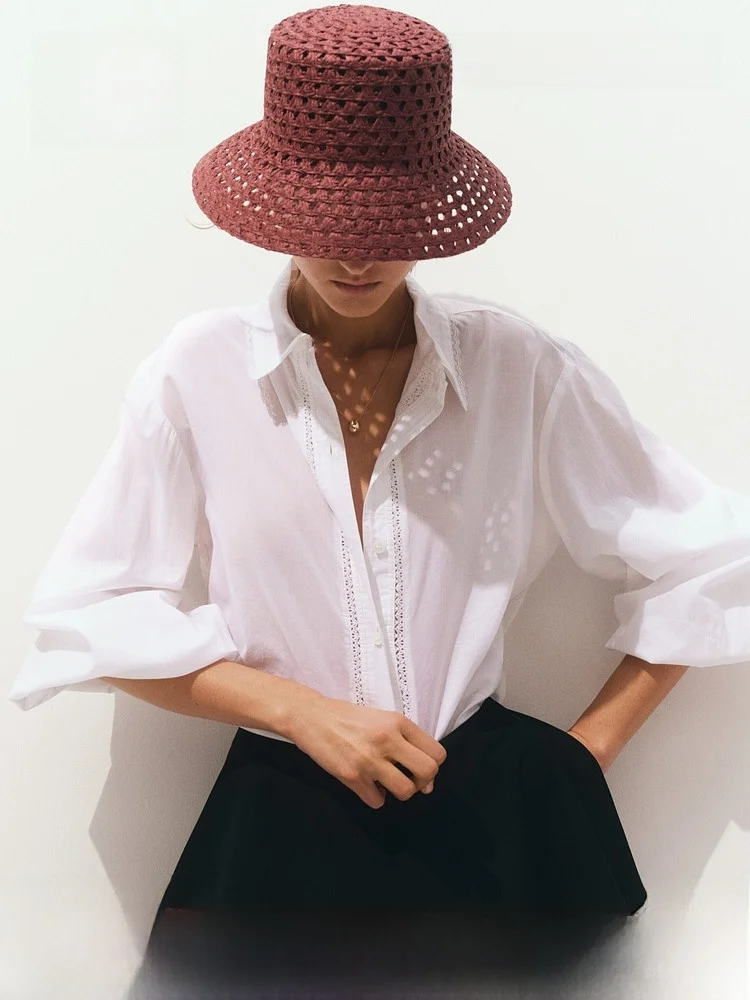 Fashionable Straw Hat Large Brim Summer Beach Women's Cap Youth Style H&M Hat Accessory Perfect for Spring Season
Fashionable Straw Hat Large Brim Summer Beach Women's Cap Youth Style H&M Hat Accessory Perfect for Spring Season