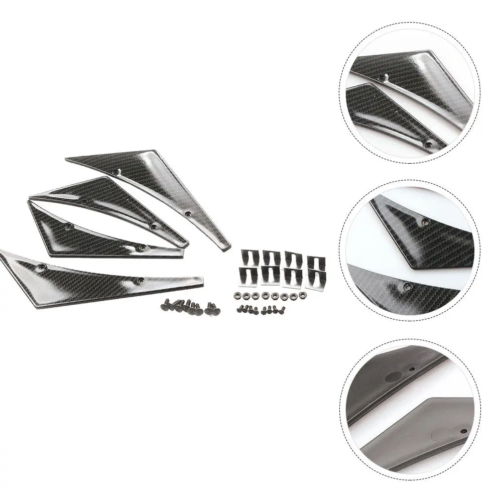 1Set Carbon Fiber Bumper Lip Splitter Fins for Car Front Bumper Aggressive Racing Look Easy Adhesive Installation Universal Fit
1Set Carbon Fiber Bumper Lip Splitter Fins for Car Front Bumper Aggressive Racing Look Easy Adhesive Installation Universal Fit