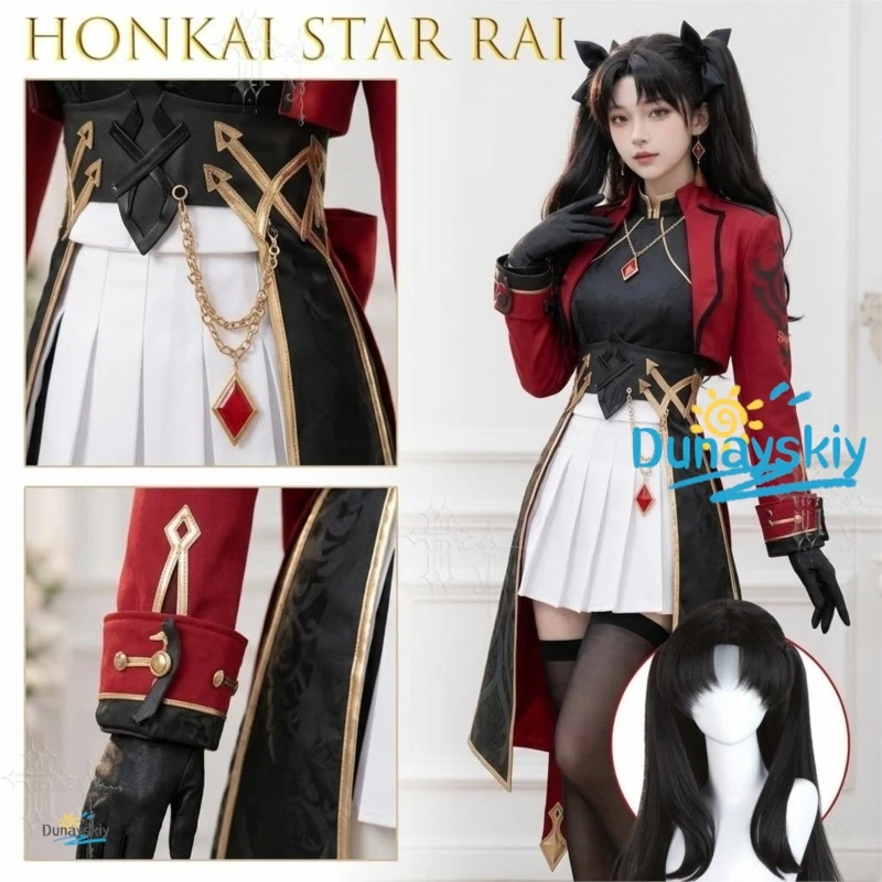 Honkai Star Rail X Fate Tosaka Rin School Uniform Jacket Cosplay Costume Game Outfit Dress Darkness Outfit Women Party Kawaii
Honkai Star Rail X Fate Tosaka Rin School Uniform Jacket Cosplay Costume Game Outfit Dress Darkness Outfit Women Party Kawaii