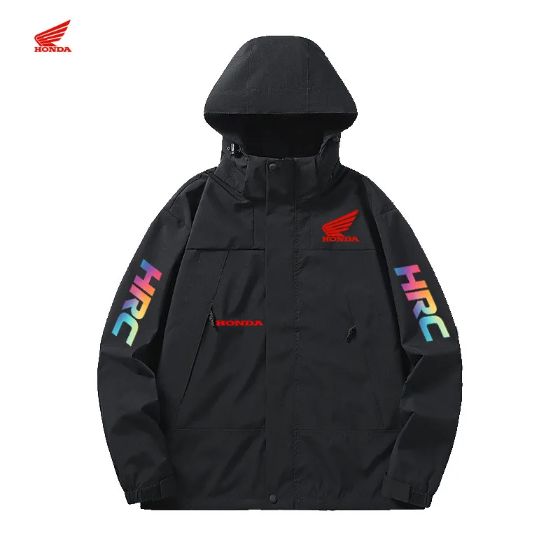Honda motorcycle jacket - Men's hooded windproof and waterproof coat - Detachable hood zipper shirt - Comfortable and loose ridi
Honda motorcycle jacket - Men's hooded windproof and waterproof coat - Detachable hood zipper shirt - Comfortable and loose ridi
