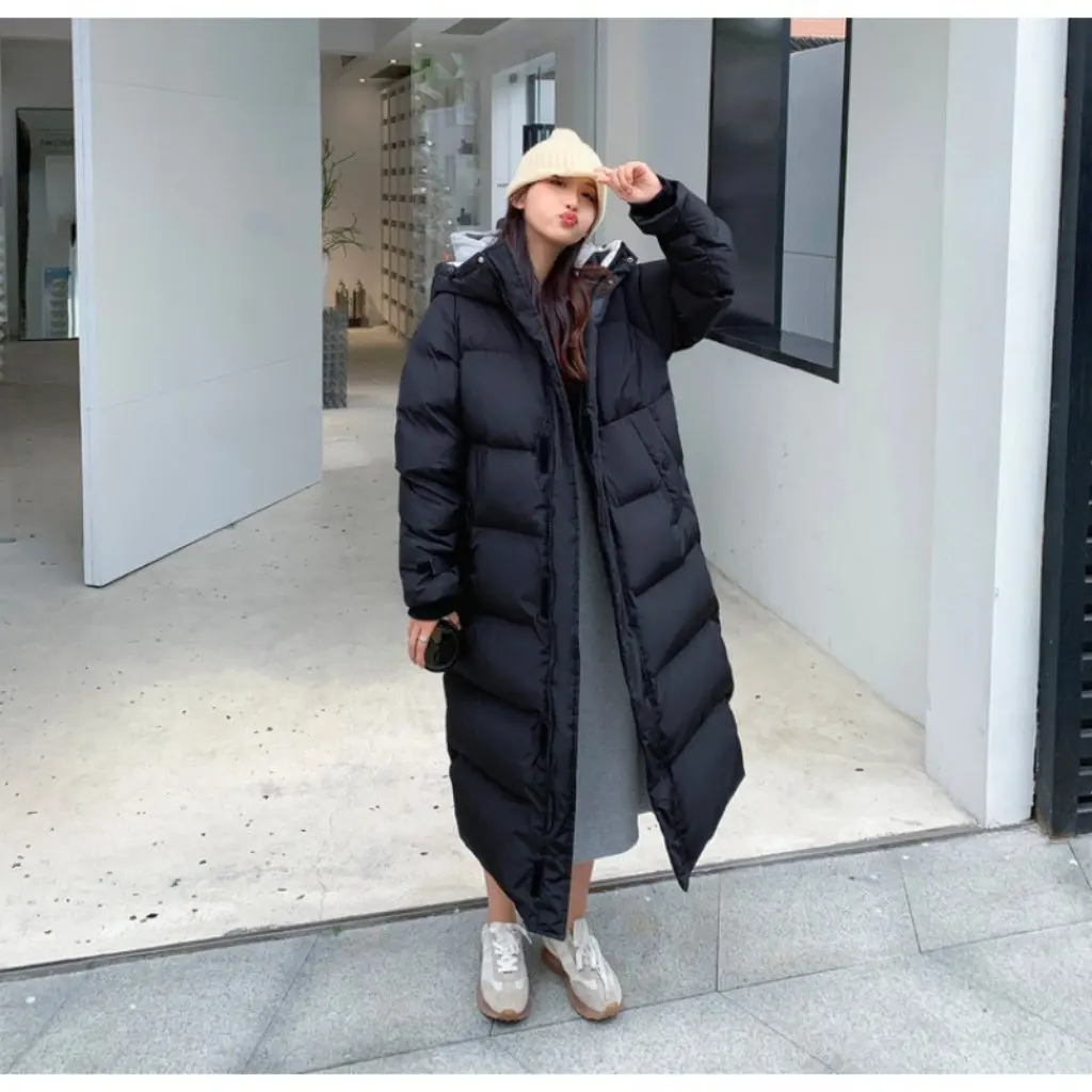 Winter New Korean-Style Mesh down Cotton-Padded Jacket Mid-Length Oversize Bread Coat Over-The-Knee Women's Warm Outerwear
Winter New Korean-Style Mesh down Cotton-Padded Jacket Mid-Length Oversize Bread Coat Over-The-Knee Women's Warm Outerwear