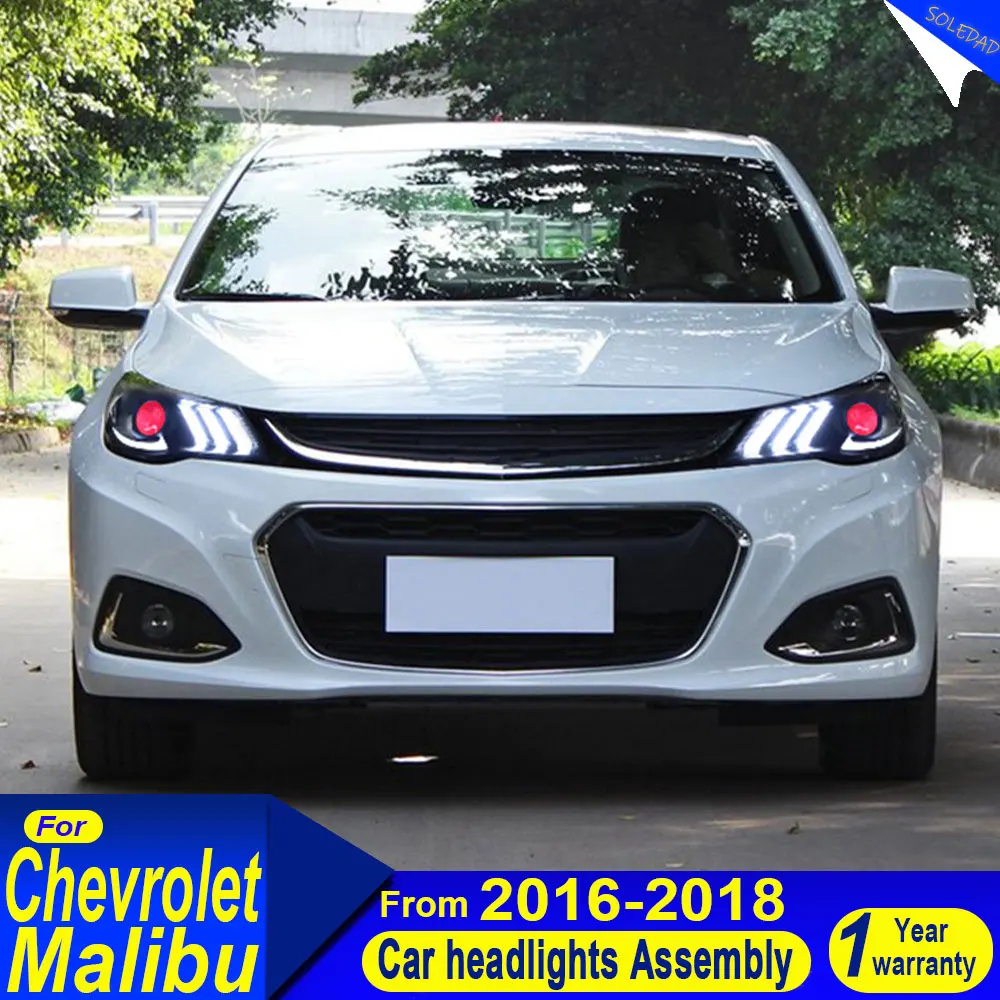 Фары для Chevrolet Malibu 2016-2018 в стиле Mustang, полностью светодиодные, с проекционными линзами, комплект для установки, аксессуары.
Фары для Chevrolet Malibu 2016-2018 в стиле Mustang, полностью светодиодные, с проекционными линзами, комплект для установки, аксессуары.