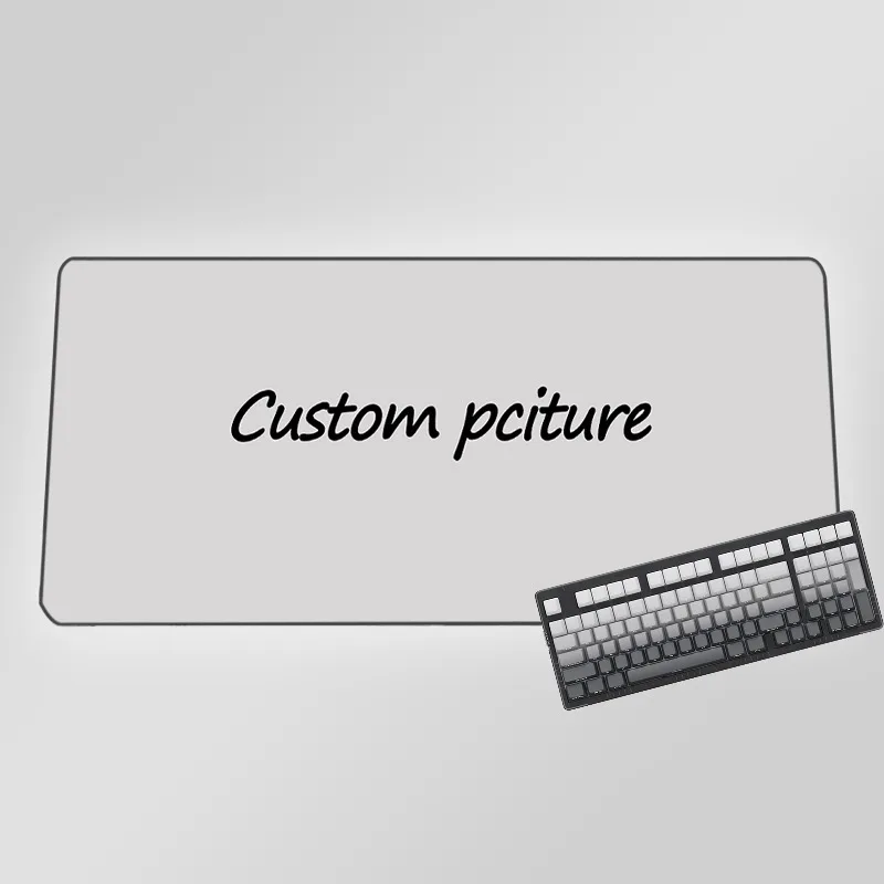 Custom Picture Printed Desk Pad Extra Large Soft Rubber Mouse Pad Personalized Design Gaming Keyboard Mat Multi-Size Desk Mat