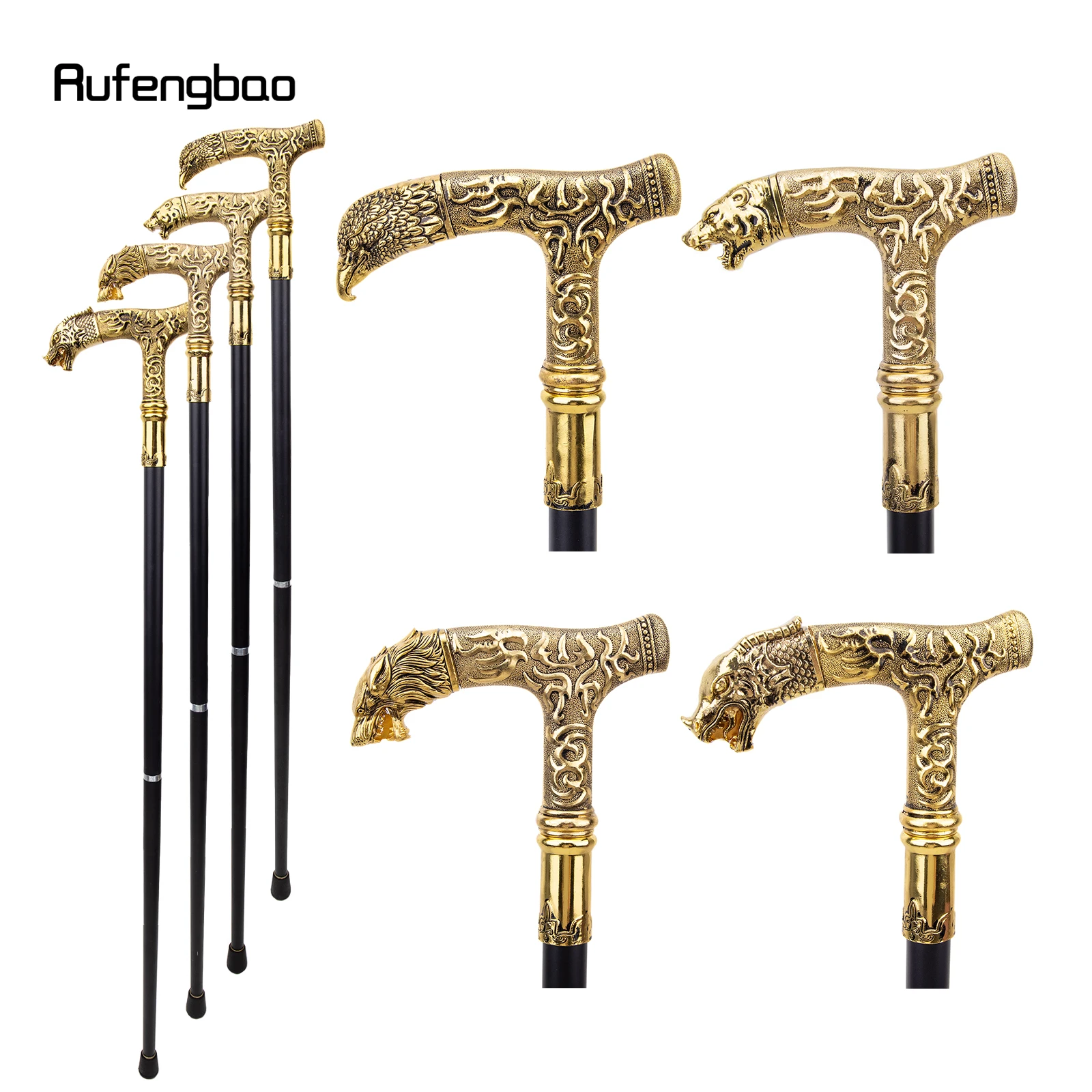 Animal Bear Eagle Wolf Dragon Handle Luxury Pattern Walking Stick Party Fashion Stick Decorative Cospaly Cane Knob Crosier 90cm
Animal Bear Eagle Wolf Dragon Handle Luxury Pattern Walking Stick Party Fashion Stick Decorative Cospaly Cane Knob Crosier 90cm
