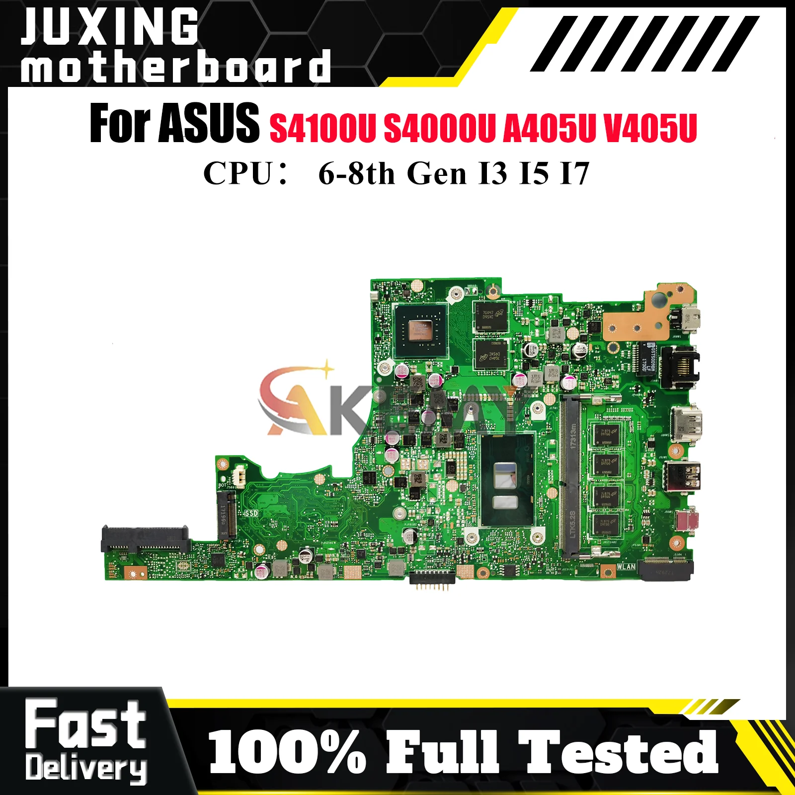 X405UQ Laptop Motherboard For ASUS V405U S4100U X405UQ X405UF S4000U X405U A405U X405URP X405UN S405U Mainboard W/ I3 I5 I7 CPU
X405UQ Laptop Motherboard For ASUS V405U S4100U X405UQ X405UF S4000U X405U A405U X405URP X405UN S405U Mainboard W/ I3 I5 I7 CPU