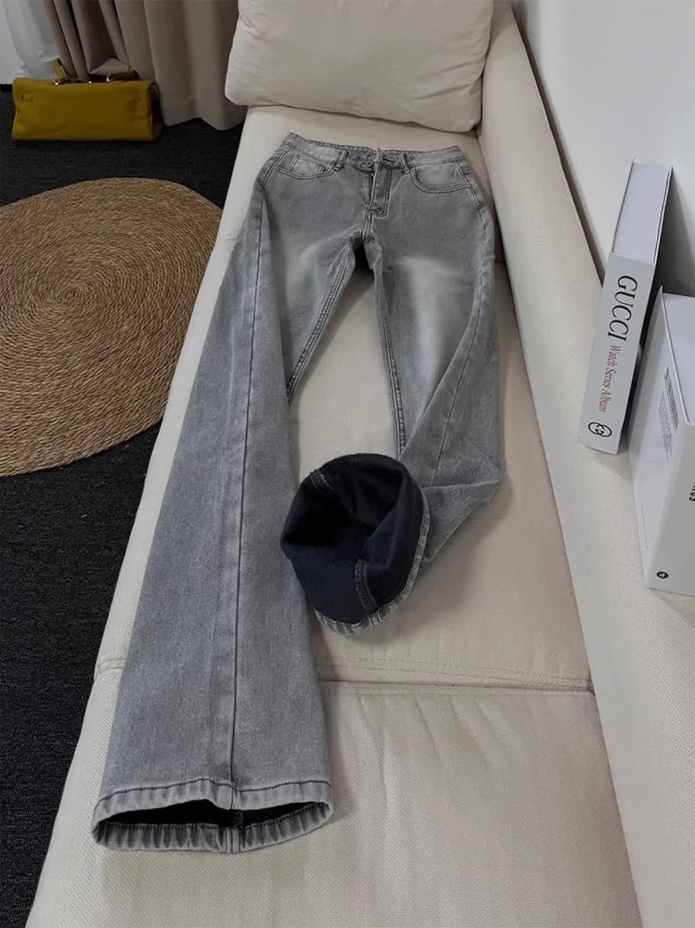 Мужские джинсы Cleanfit Fce с подкладкой, средней посадкой, расклешенные, прямые, длинные брюки, повседневная одежда, прочные джинсы из денима
Мужские джинсы Cleanfit Fce с подкладкой, средней посадкой, расклешенные, прямые, длинные брюки, повседневная одежда, прочные джинсы из денима