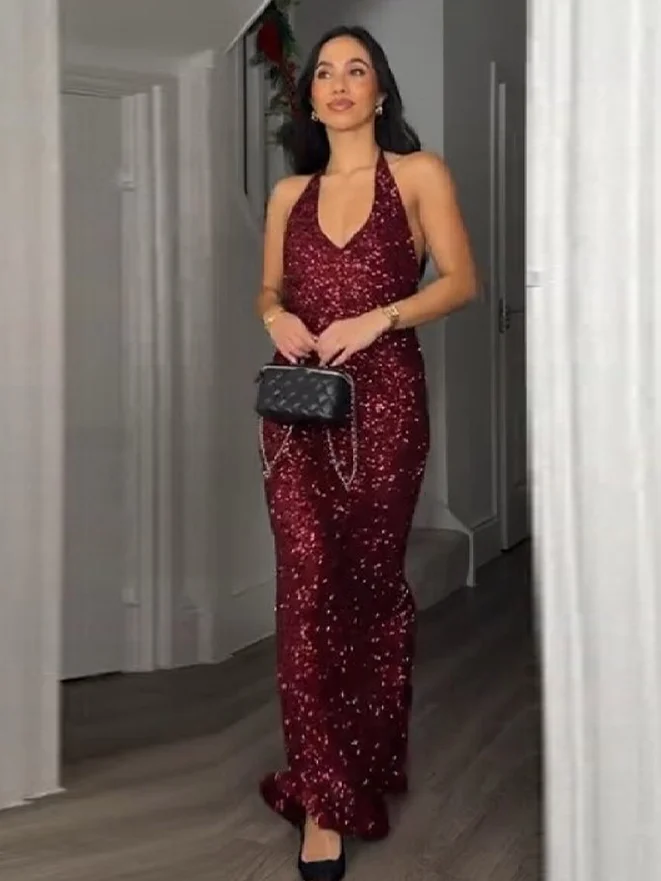 Женская мода Блестящие длинные платья со стразами Сексуальные с открытыми плечами и открытой спиной Приталенный длинный халат Новые женские клубные вечерние платья
Женская мода Блестящие длинные платья со стразами Сексуальные с открытыми плечами и открытой спиной Приталенный длинный халат Новые женские клубные вечерние платья