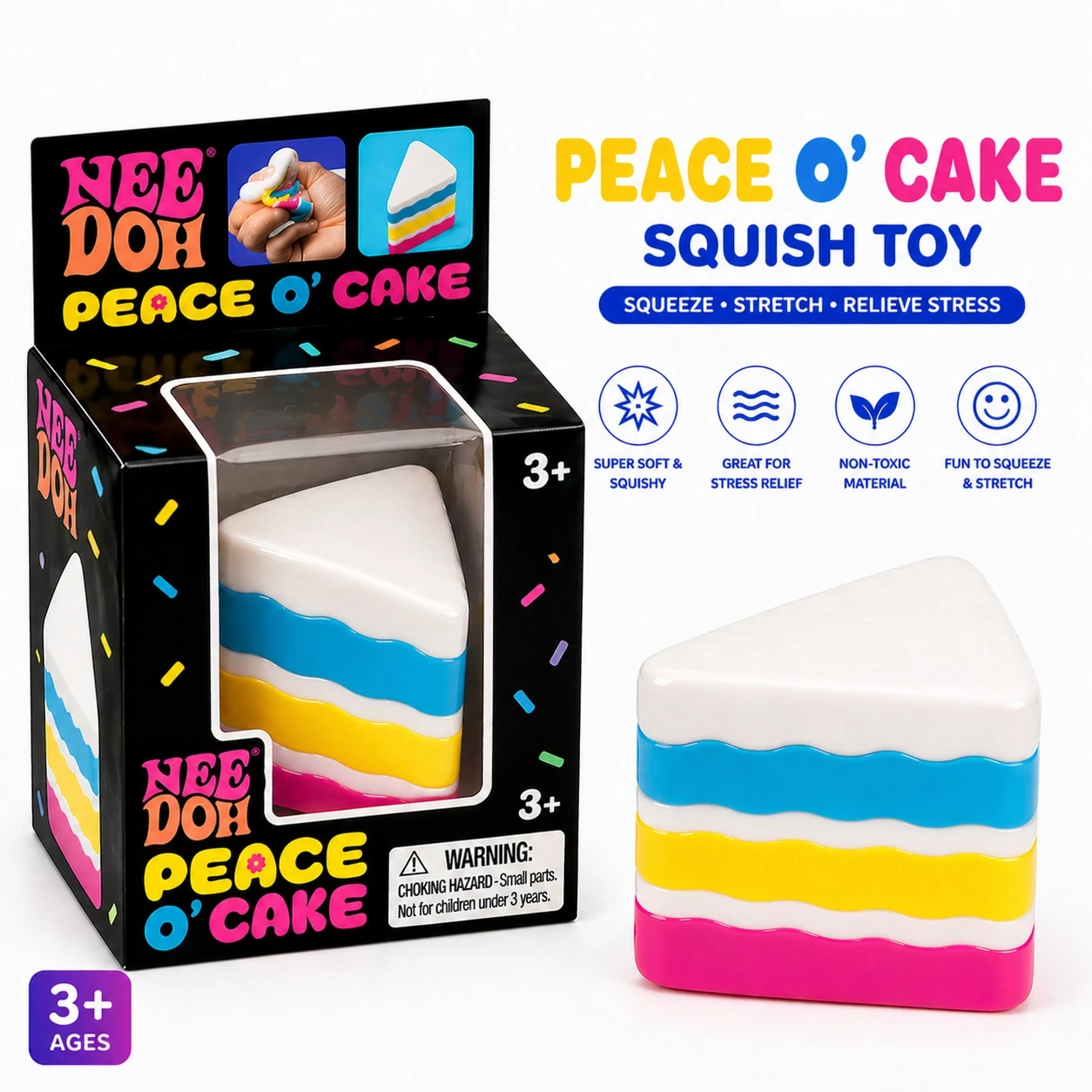 Integrated Cake Squishy Toy, Stress-Relief Finger Toy, Soothing Squishy Fidget Gadget
Integrated Cake Squishy Toy, Stress-Relief Finger Toy, Soothing Squishy Fidget Gadget