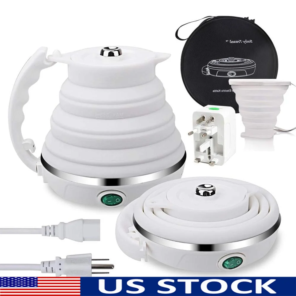Ultrathin Portable Electric Kettle Food Grade Silicone Dual Voltage 110V 220V Collapsible with Boil Dry Protection Travel Bag
Ultrathin Portable Electric Kettle Food Grade Silicone Dual Voltage 110V 220V Collapsible with Boil Dry Protection Travel Bag